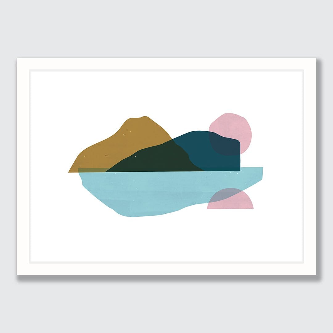 Floating Island Mustard Art Print by Sarah Parkinson