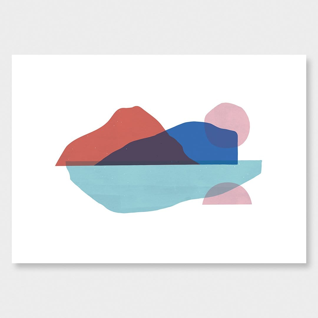 Floating Island Rust Art Print by Sarah Parkinson