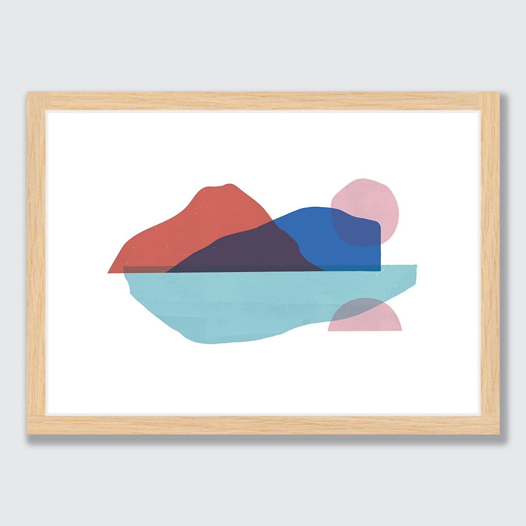 Floating Island Rust Art Print by Sarah Parkinson