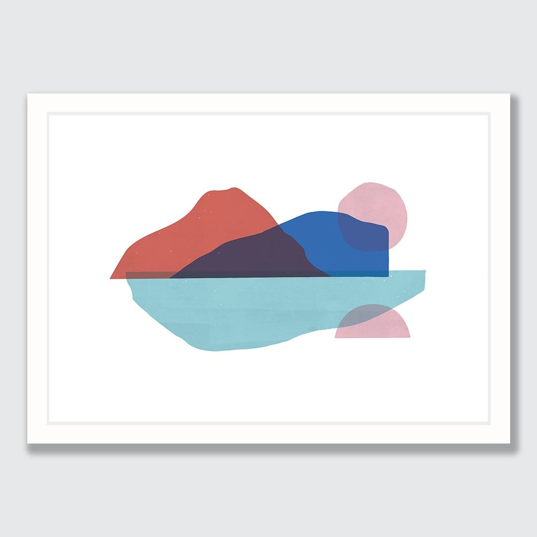 Floating Island Rust Art Print by Sarah Parkinson