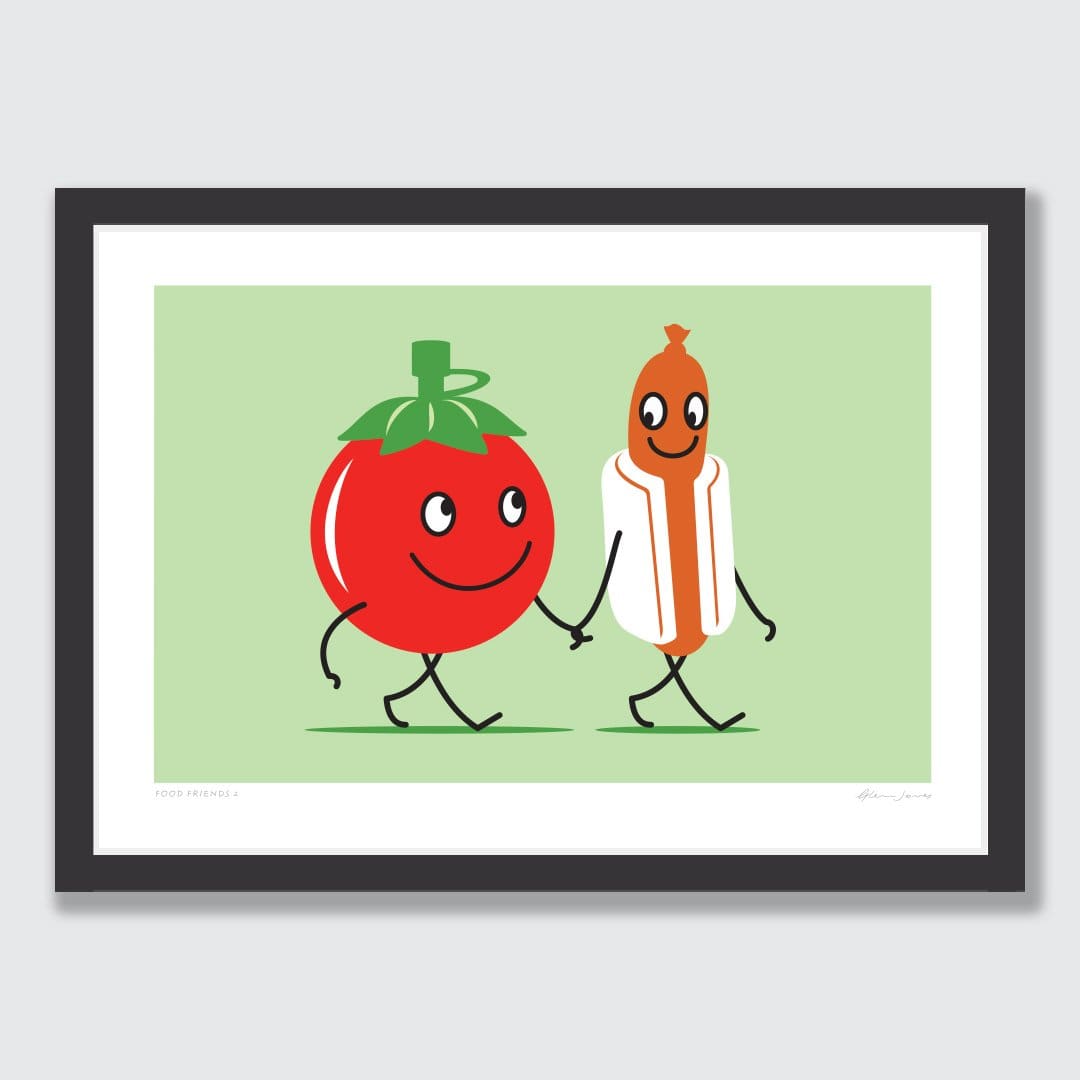 Food Friends 2 Art Print by Glenn Jones