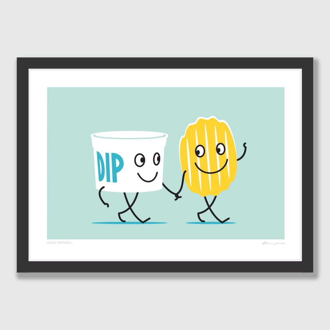 Food Friends 1 Art Print by Glenn Jones