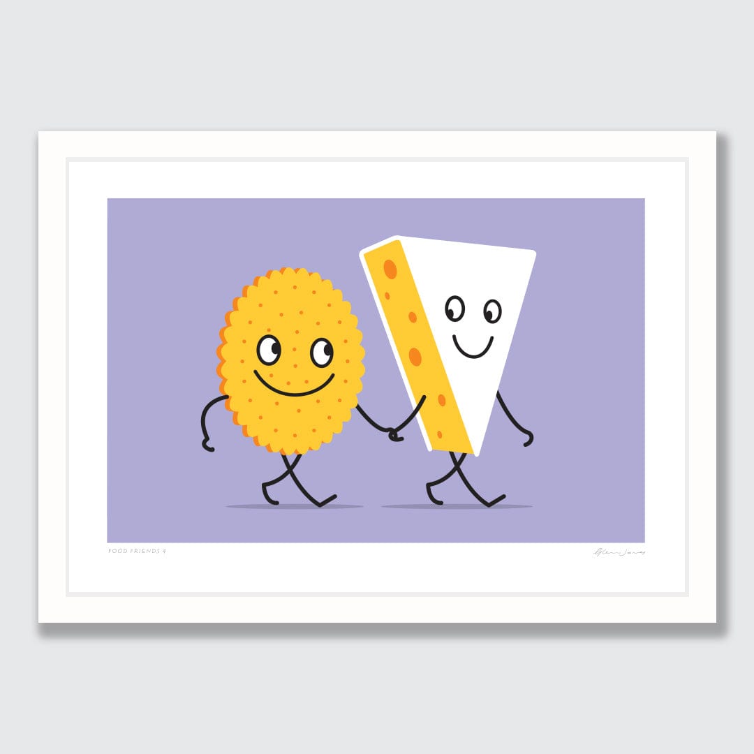 Food Friends 4 Art Print by Glenn Jones