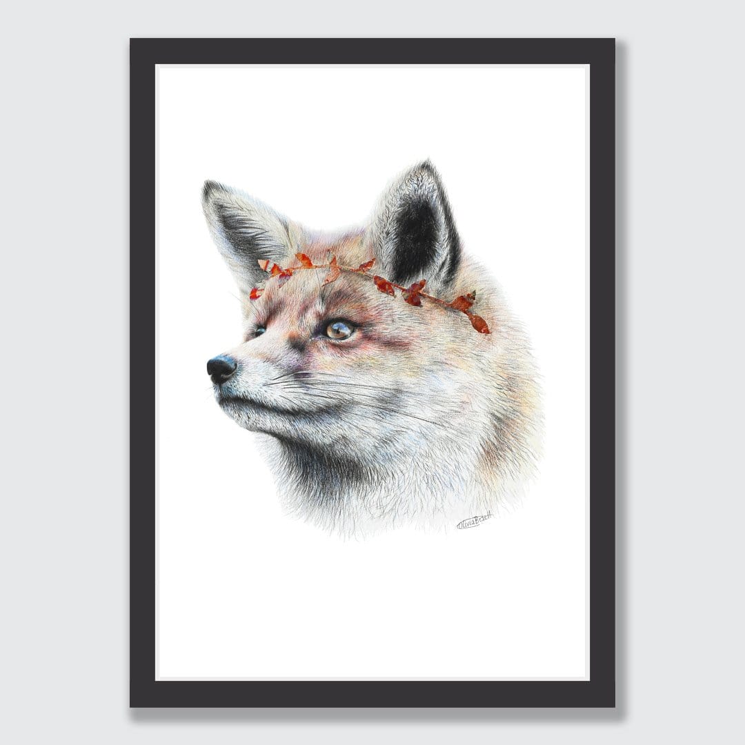 Fox Art Print by Olivia Bezett