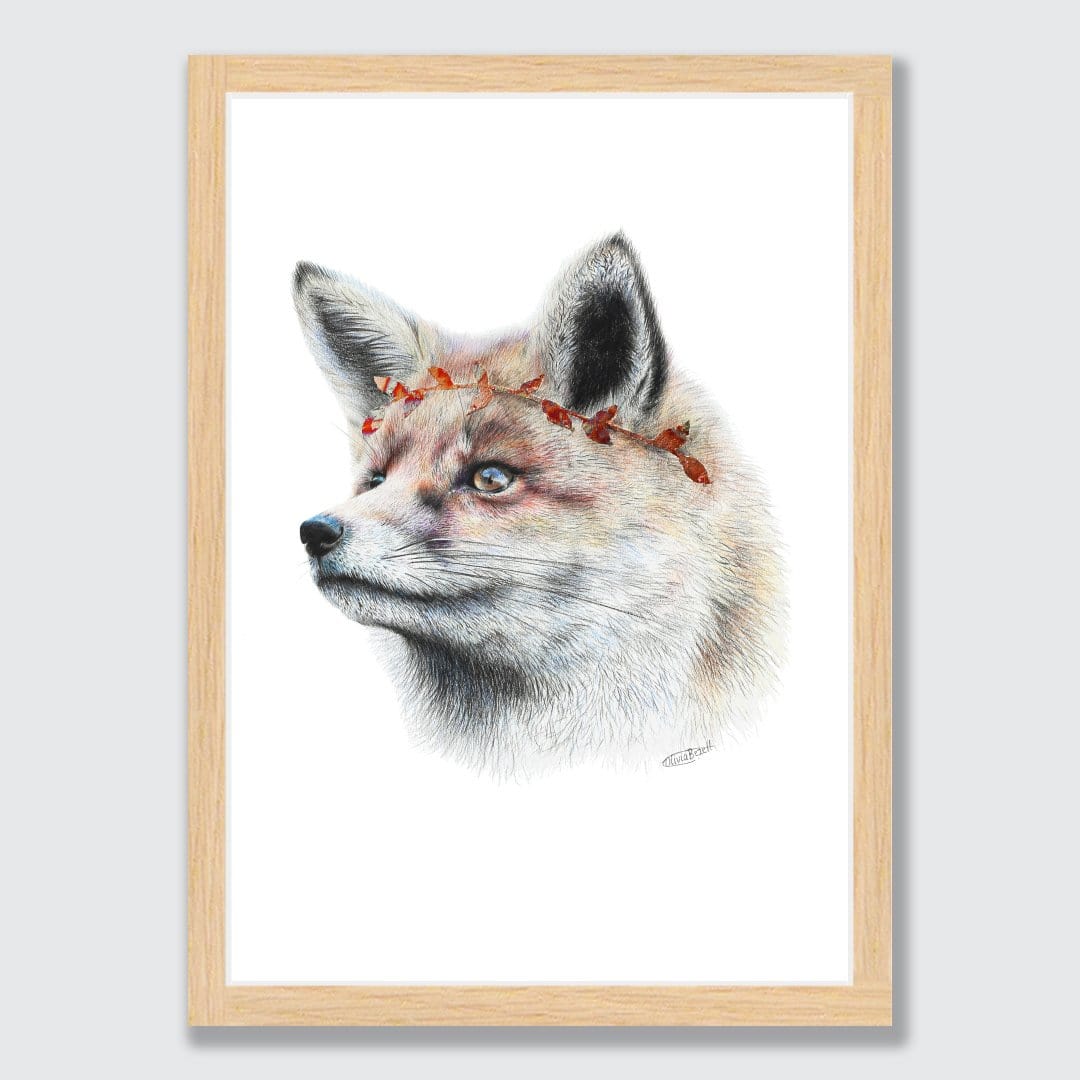 Fox Art Print by Olivia Bezett