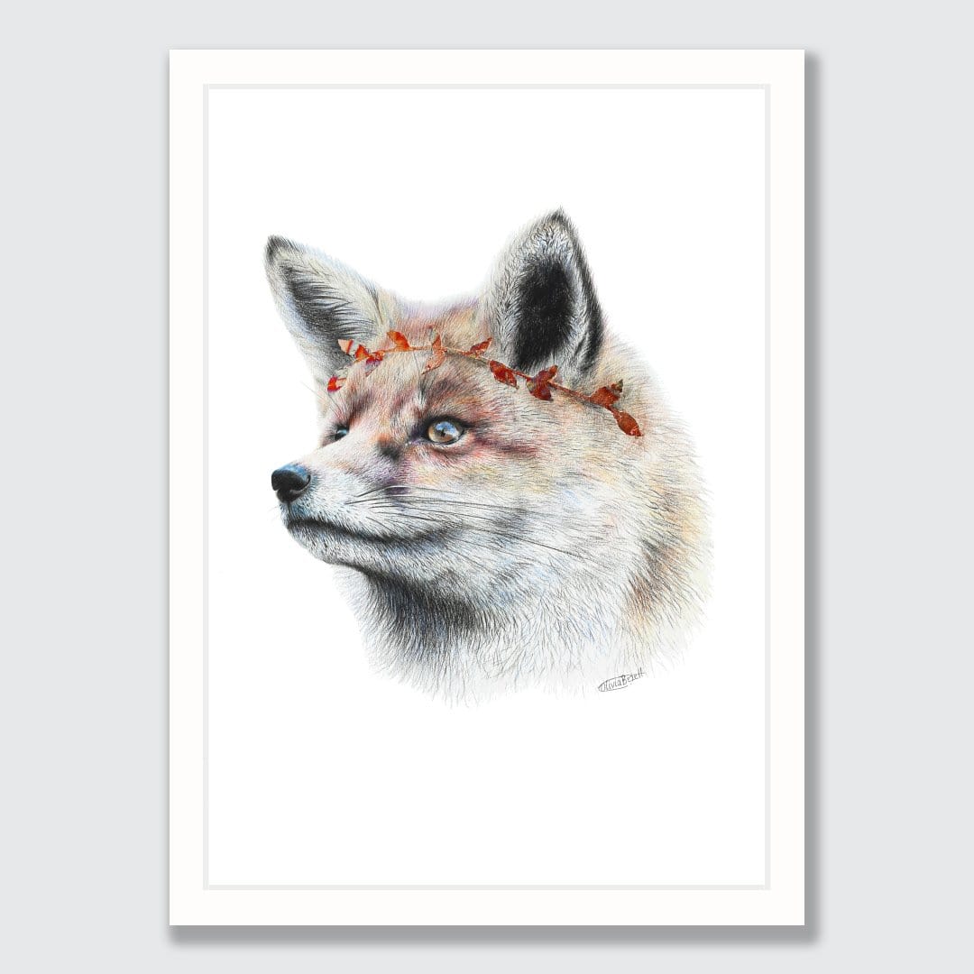 Fox Art Print by Olivia Bezett