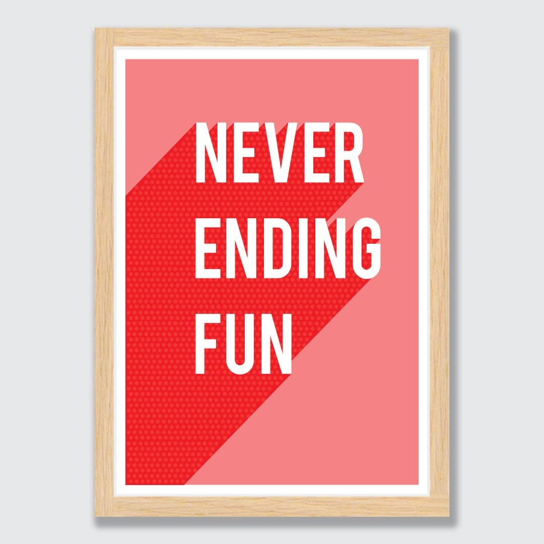 Never Ending Fun Art Print by OSLO