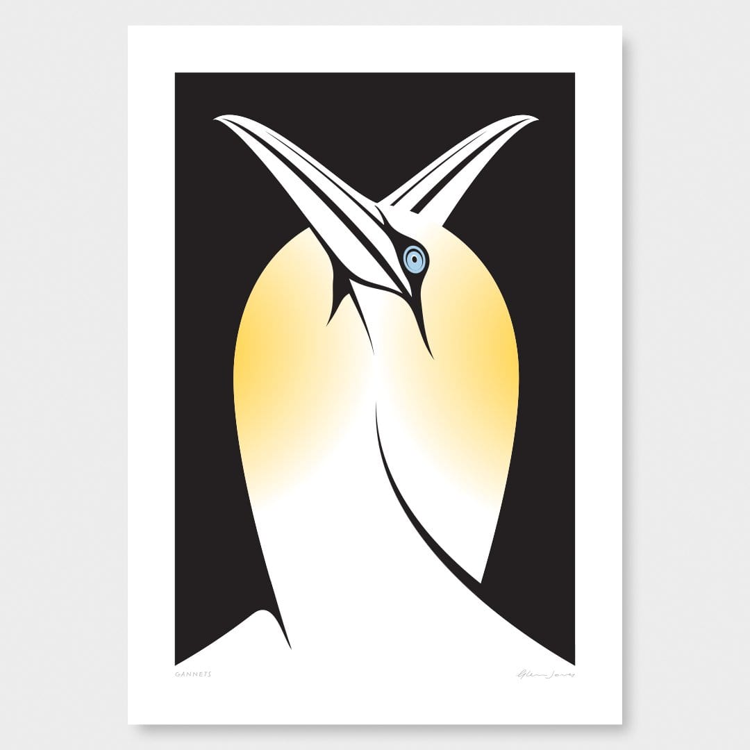 Gannets Art Print by Glenn Jones