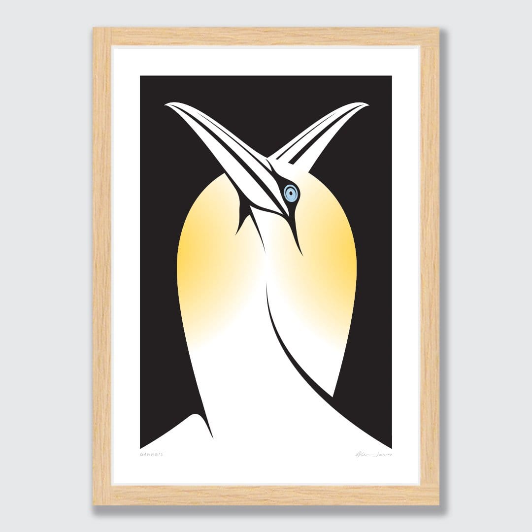 Gannets Art Print by Glenn Jones