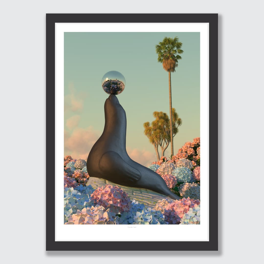 Garden Seal Art Print by Simon Stockley