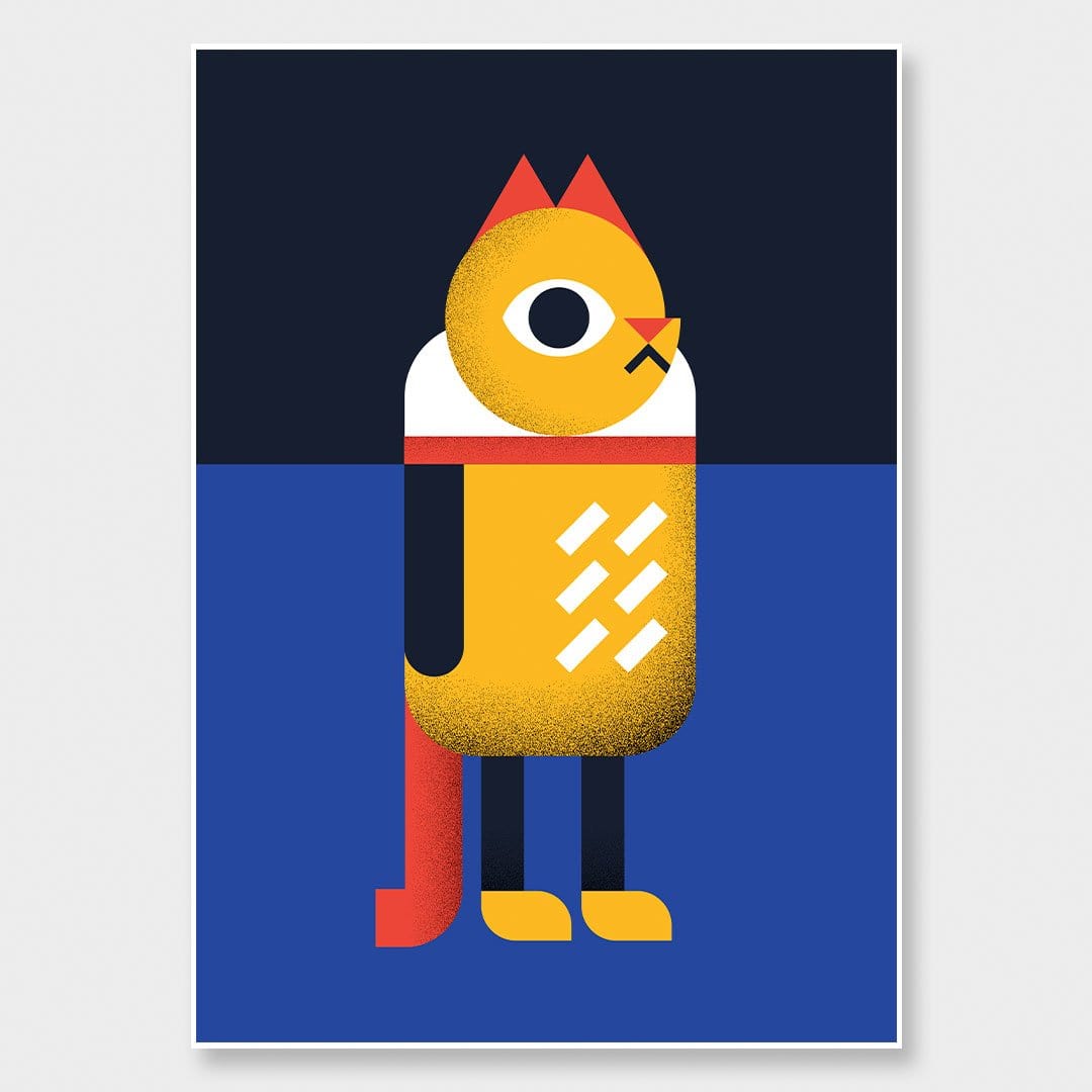 Ginger Cat Art Print by Beth Xia