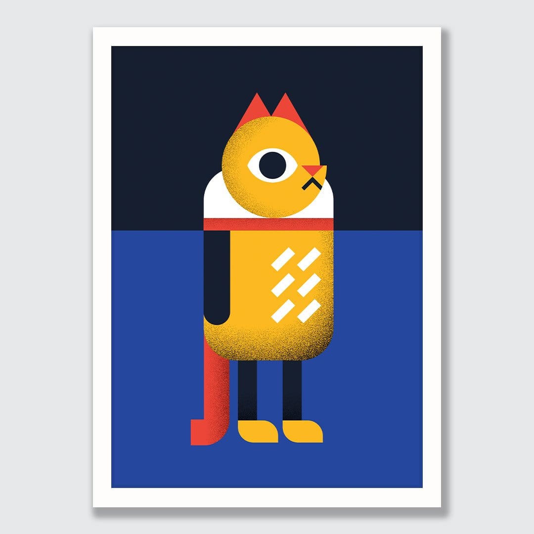 Ginger Cat Art Print by Beth Xia