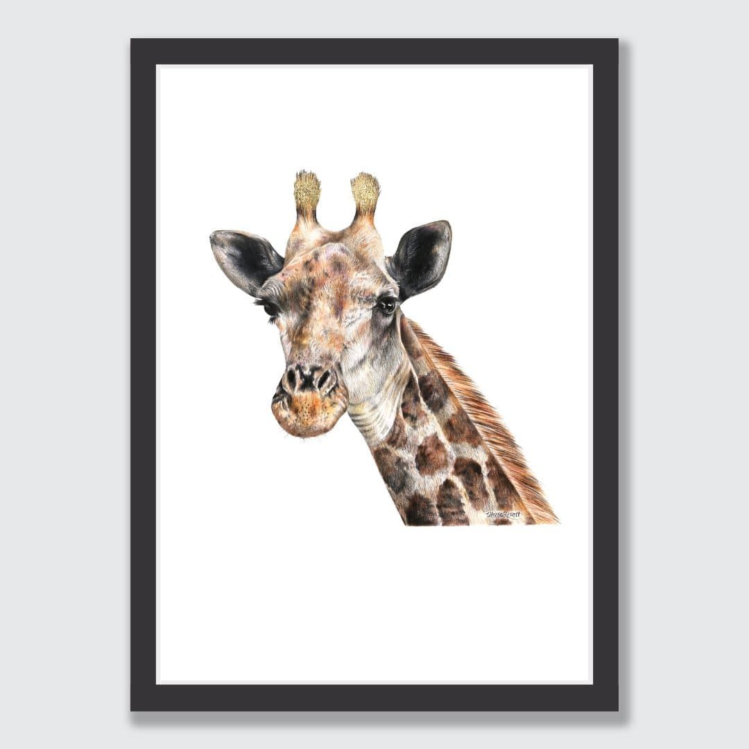 Giraffe Art Print by Olivia Bezett