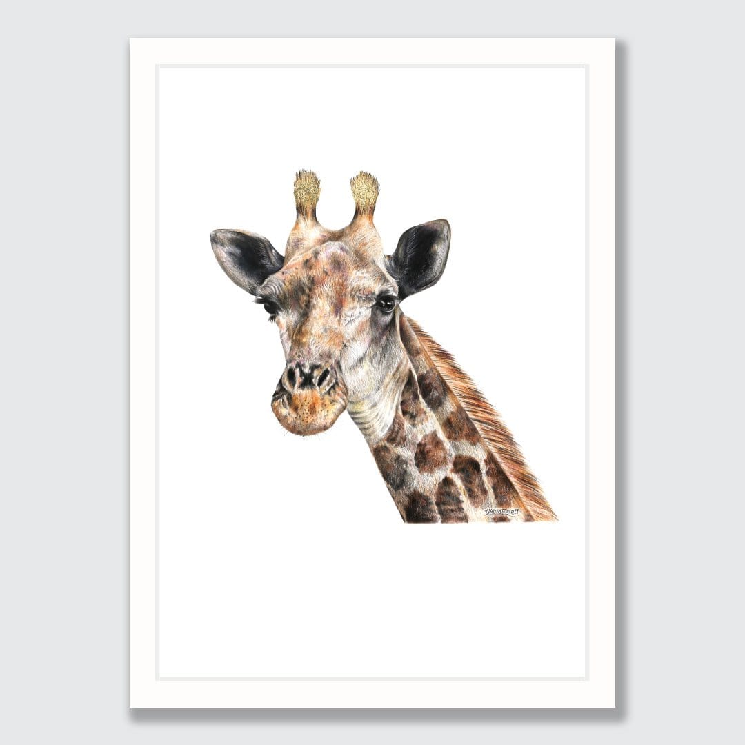 Giraffe Art Print by Olivia Bezett