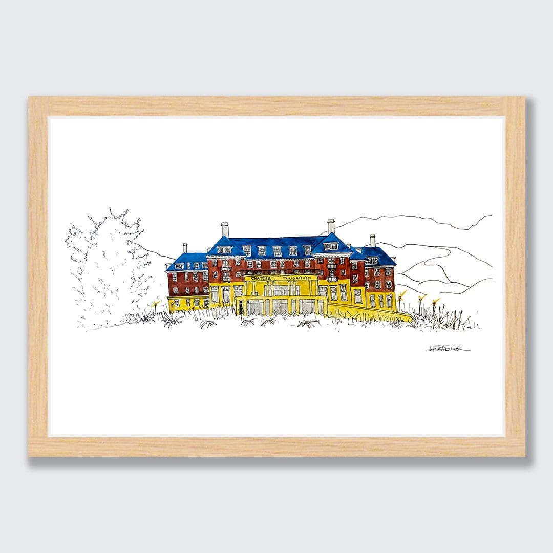 Grand Chateau Tongariro Art Print by Laura Feller