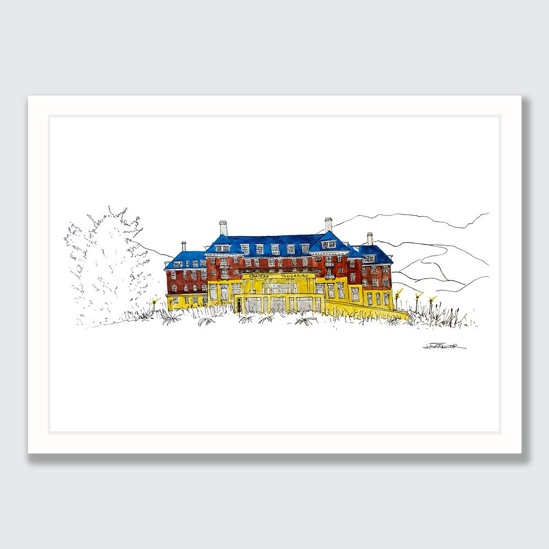 Grand Chateau Tongariro Art Print by Laura Feller