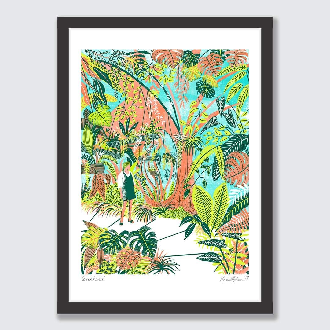 Greenhouse Art Print by Harriet Popham