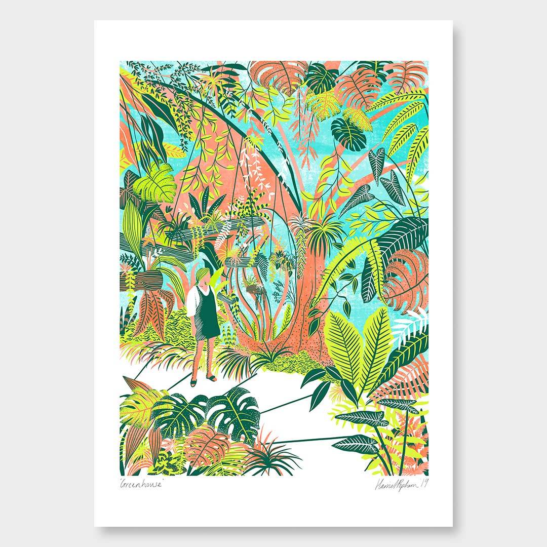 Greenhouse Art Print by Harriet Popham