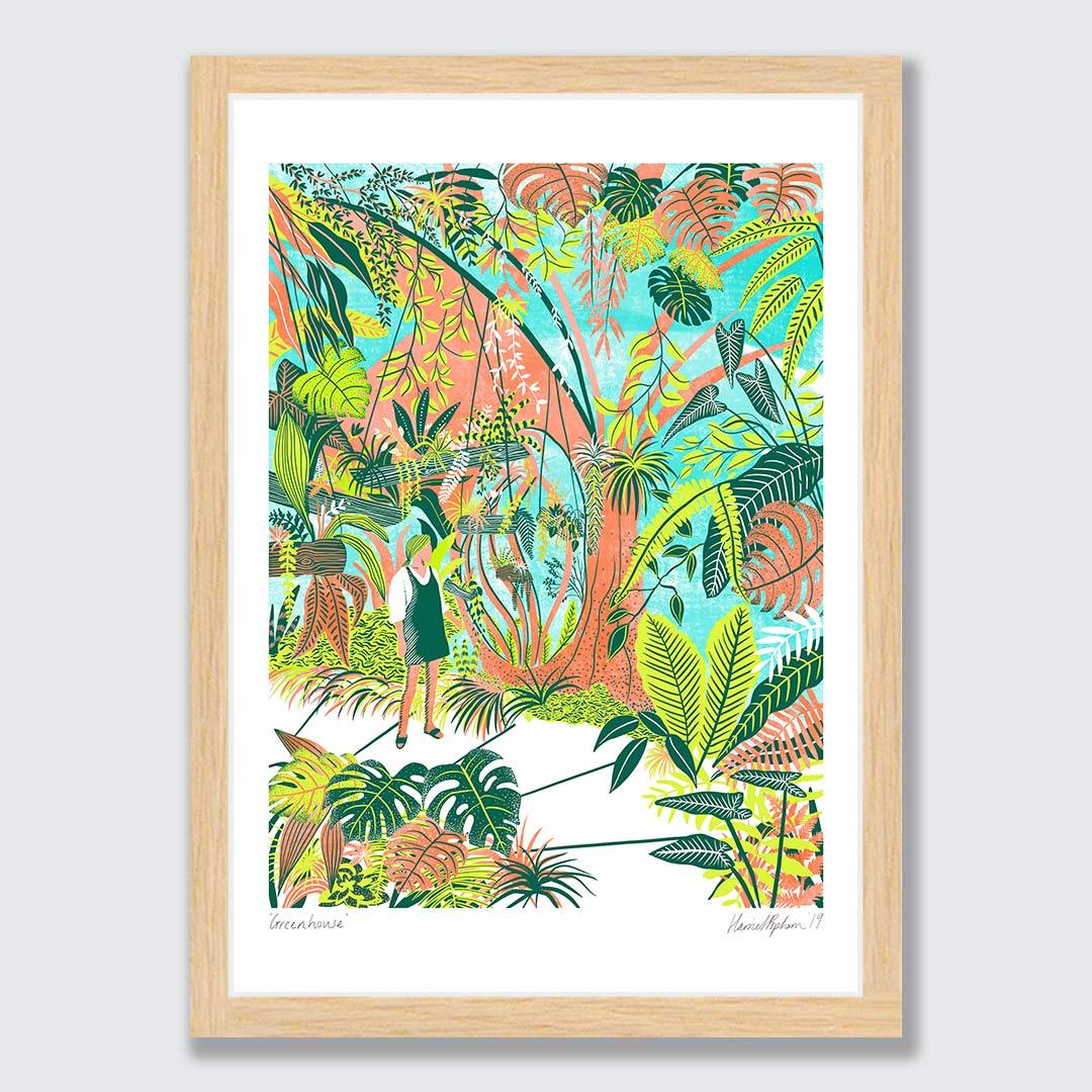Greenhouse Art Print by Harriet Popham