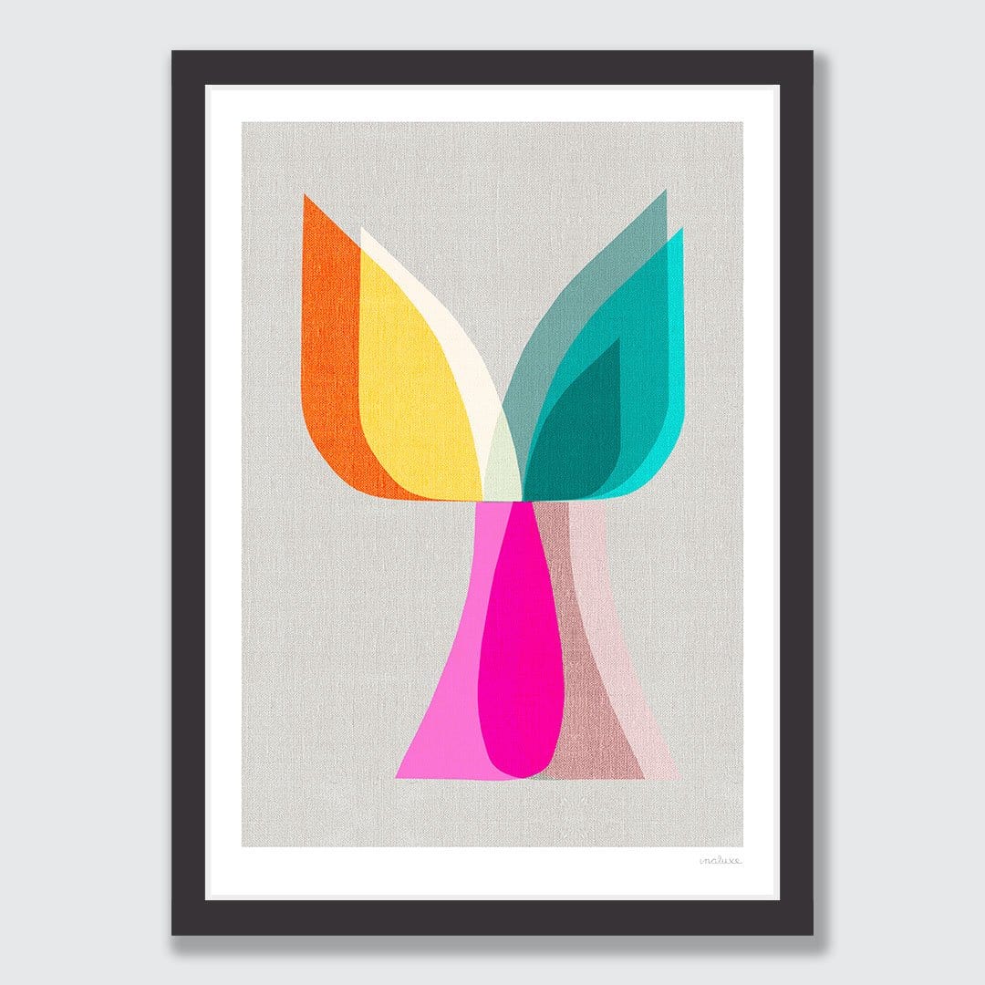 Grey Blossom II Art Print by Inaluxe