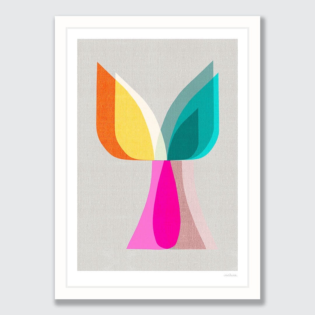 Grey Blossom II Art Print by Inaluxe
