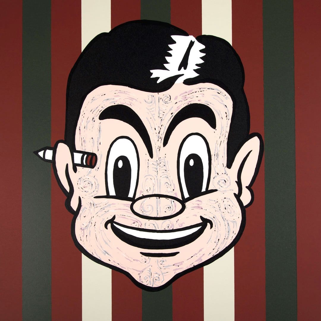 Grocer with Moko Erased Limited Edition Screen Print by Weston Frizzell