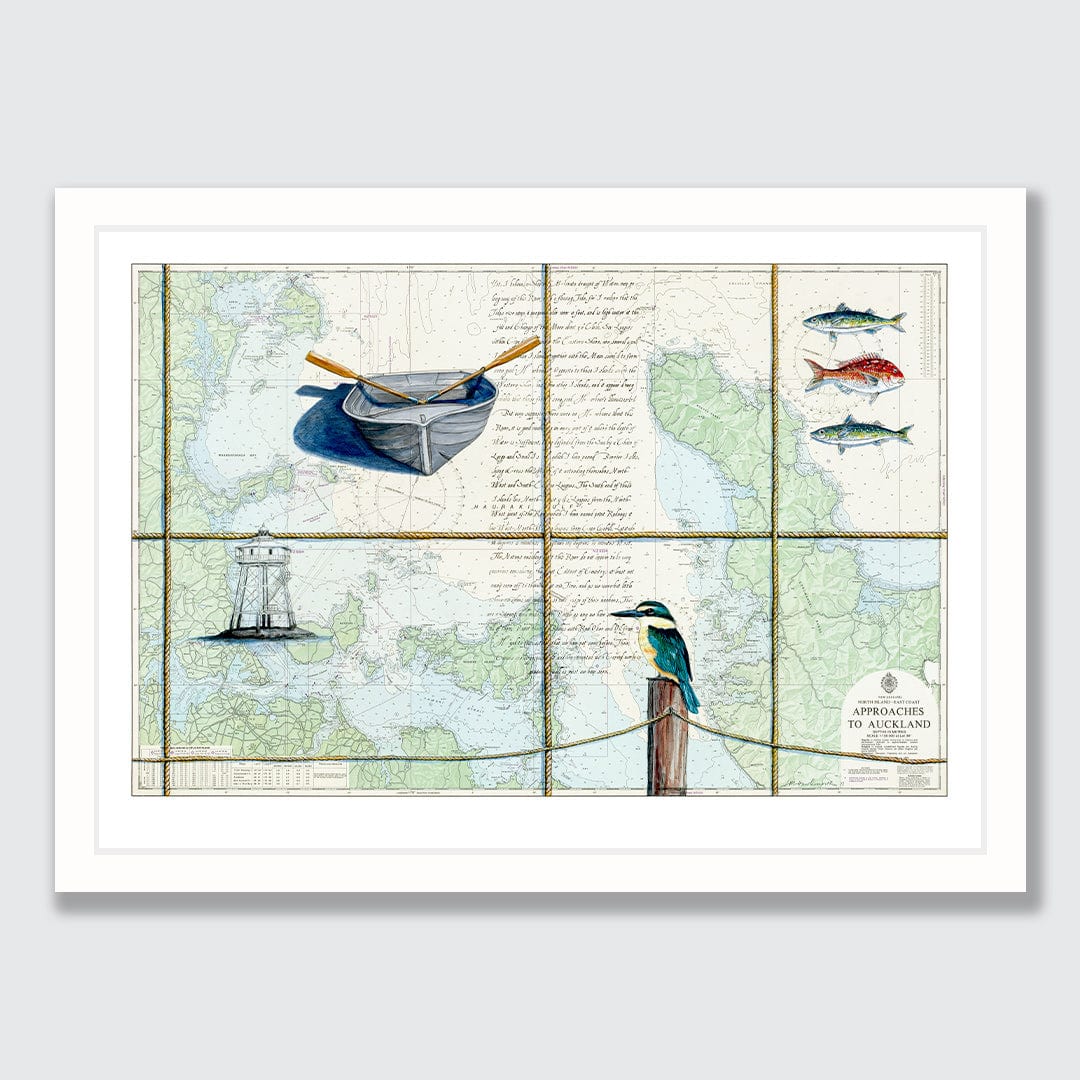 Hauraki Gulf 2 Limited Edition Art Print by Justine Hawksworth