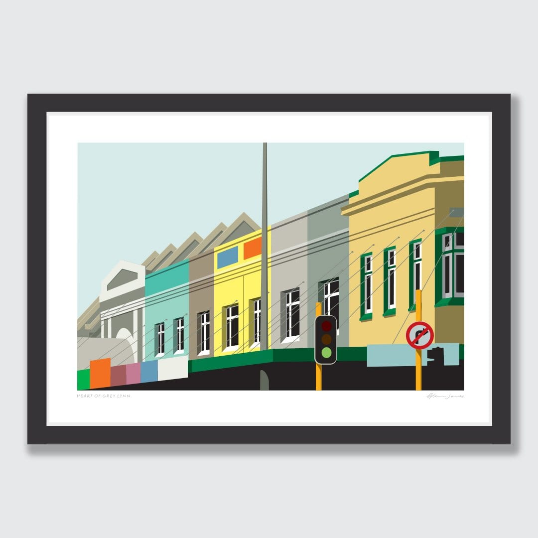 Heart of Grey Lynn Art Print by Glenn Jones
