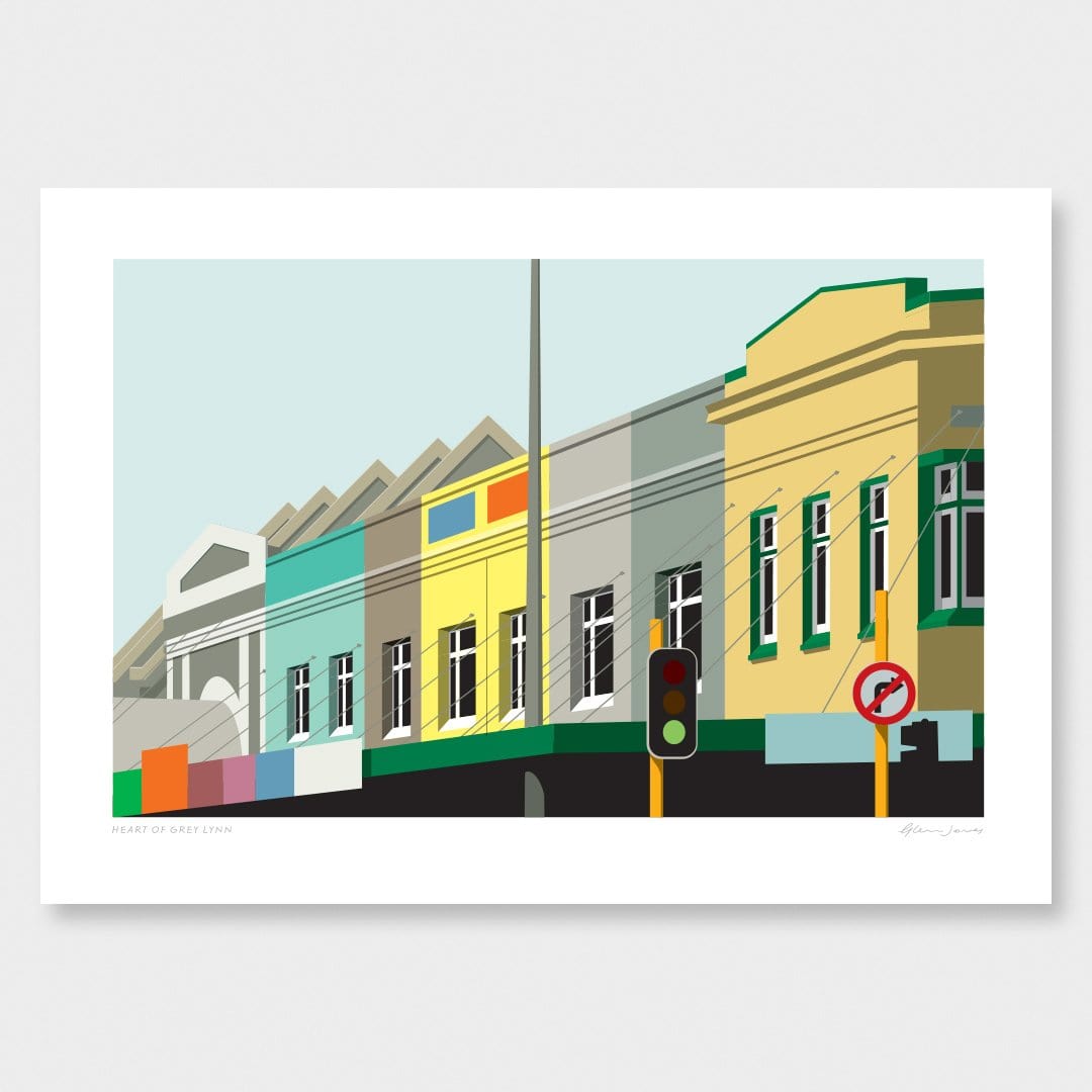 Heart of Grey Lynn Art Print by Glenn Jones