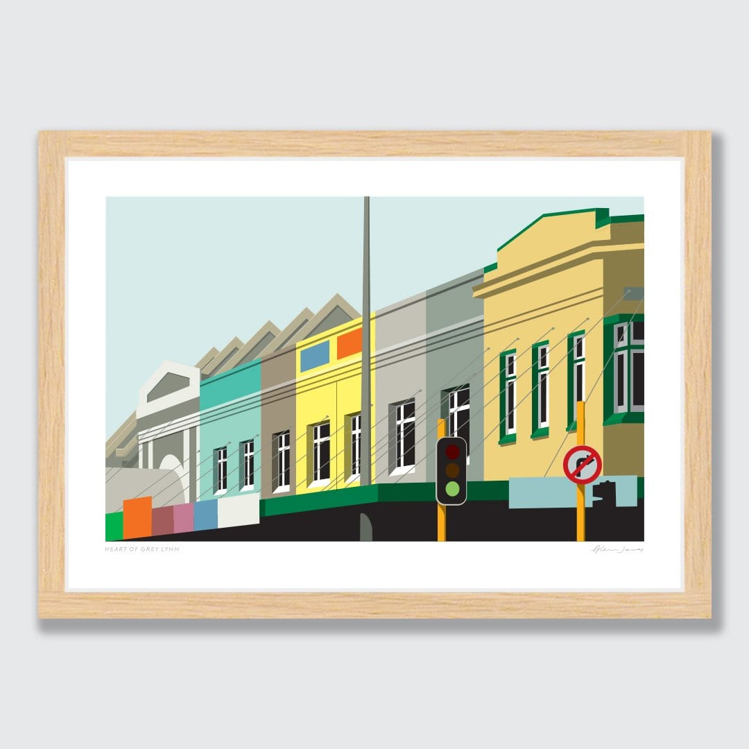 Heart of Grey Lynn Art Print by Glenn Jones