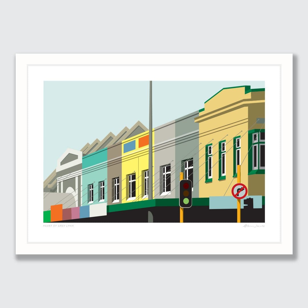 Heart of Grey Lynn Art Print by Glenn Jones