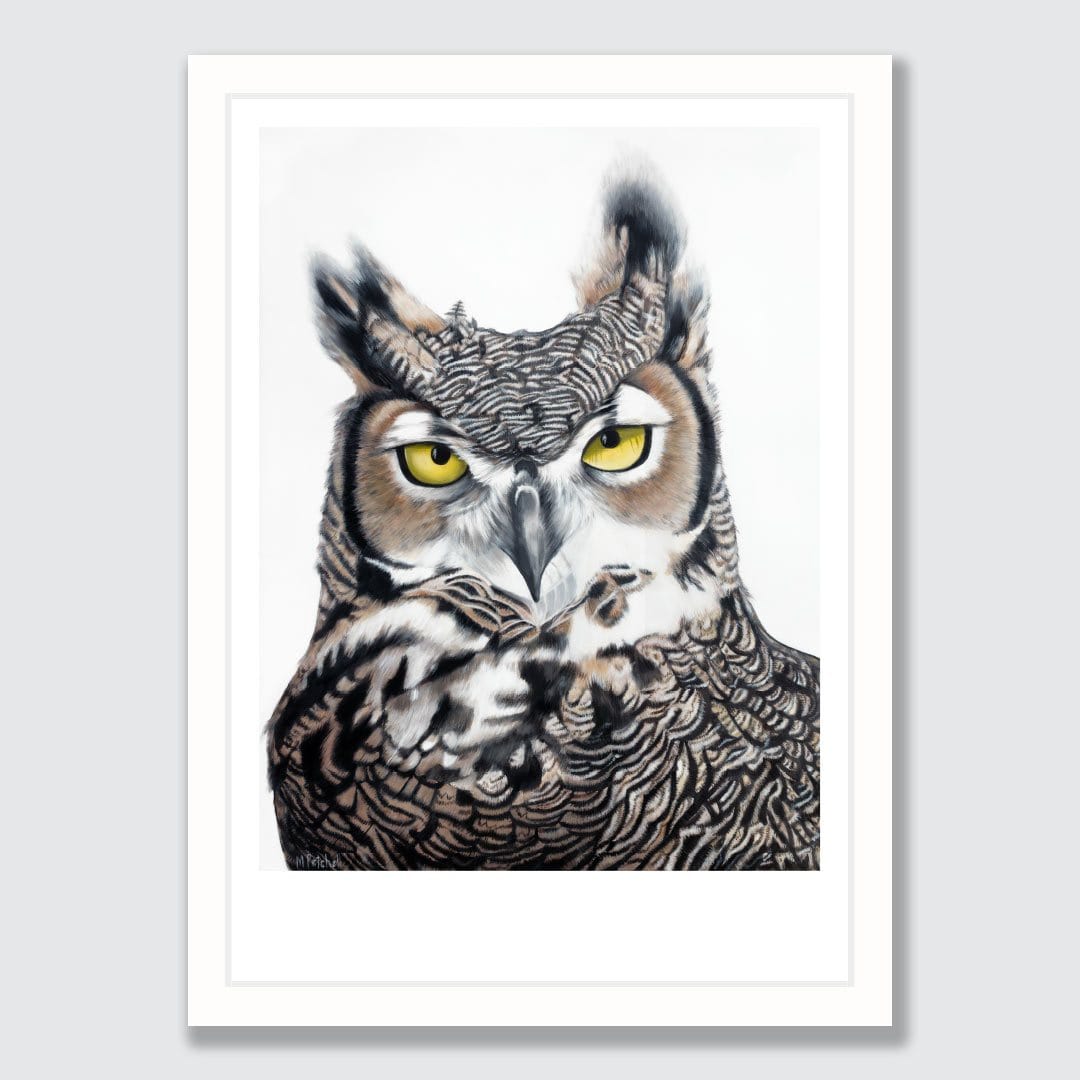 Herbert Owl Art Print by Margaret Petchell