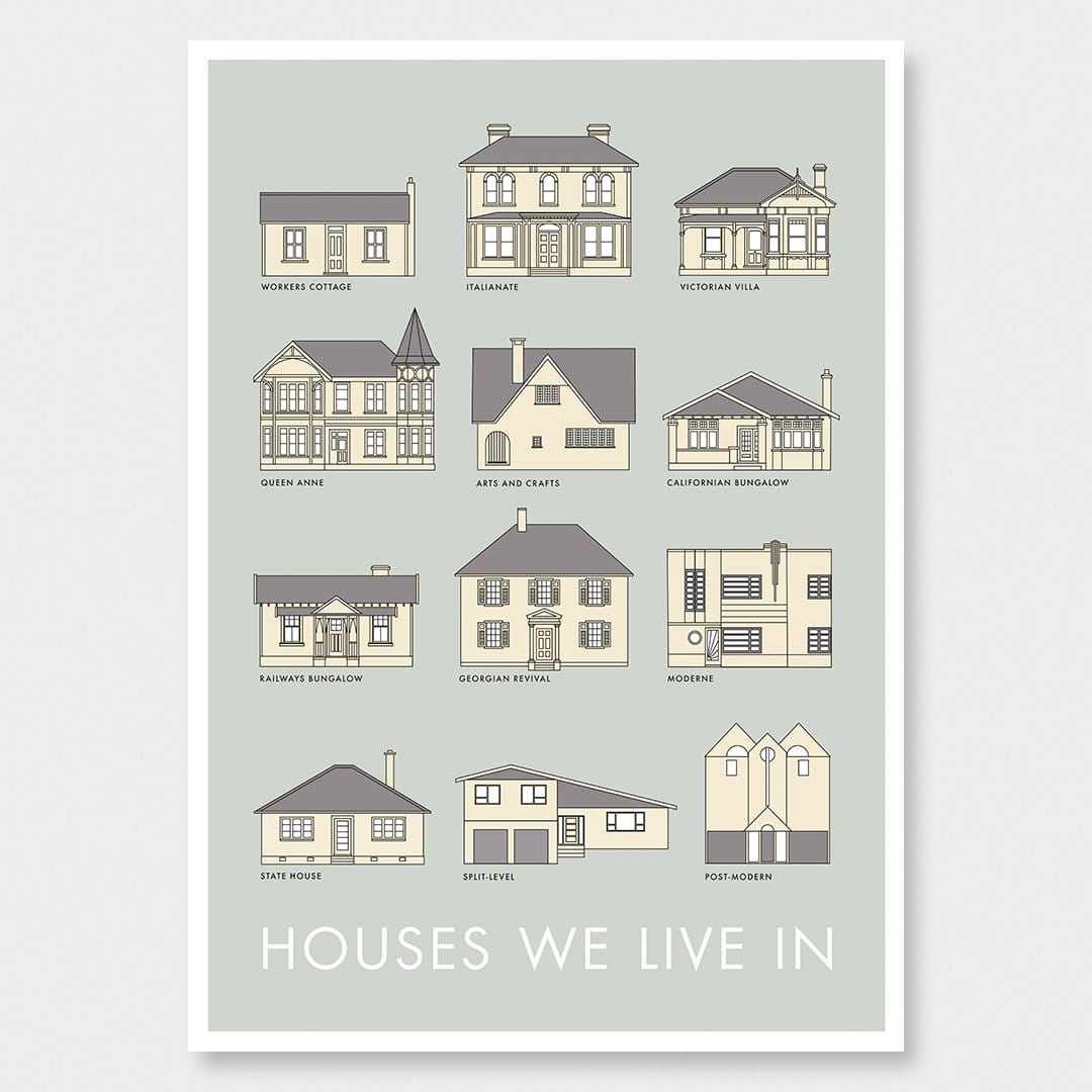 Houses We Live In Art Print by Hamish Thompson