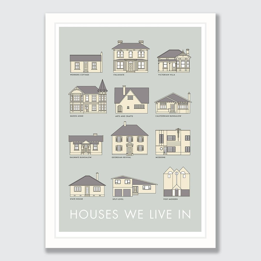 Houses We Live In Art Print by Hamish Thompson