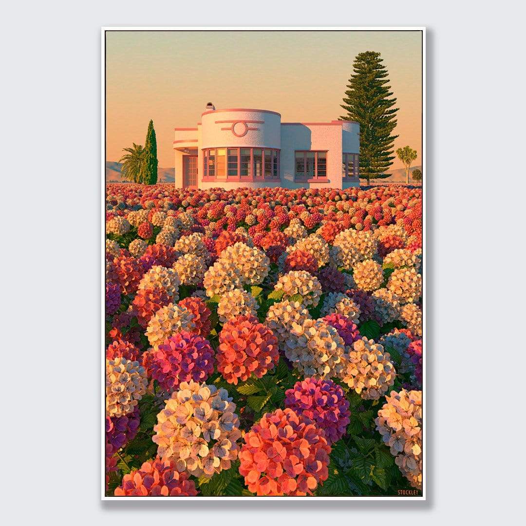 Hydrangea Valley Art Print by Simon Stockley