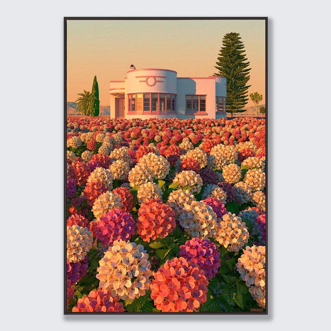 Hydrangea Valley Art Print by Simon Stockley