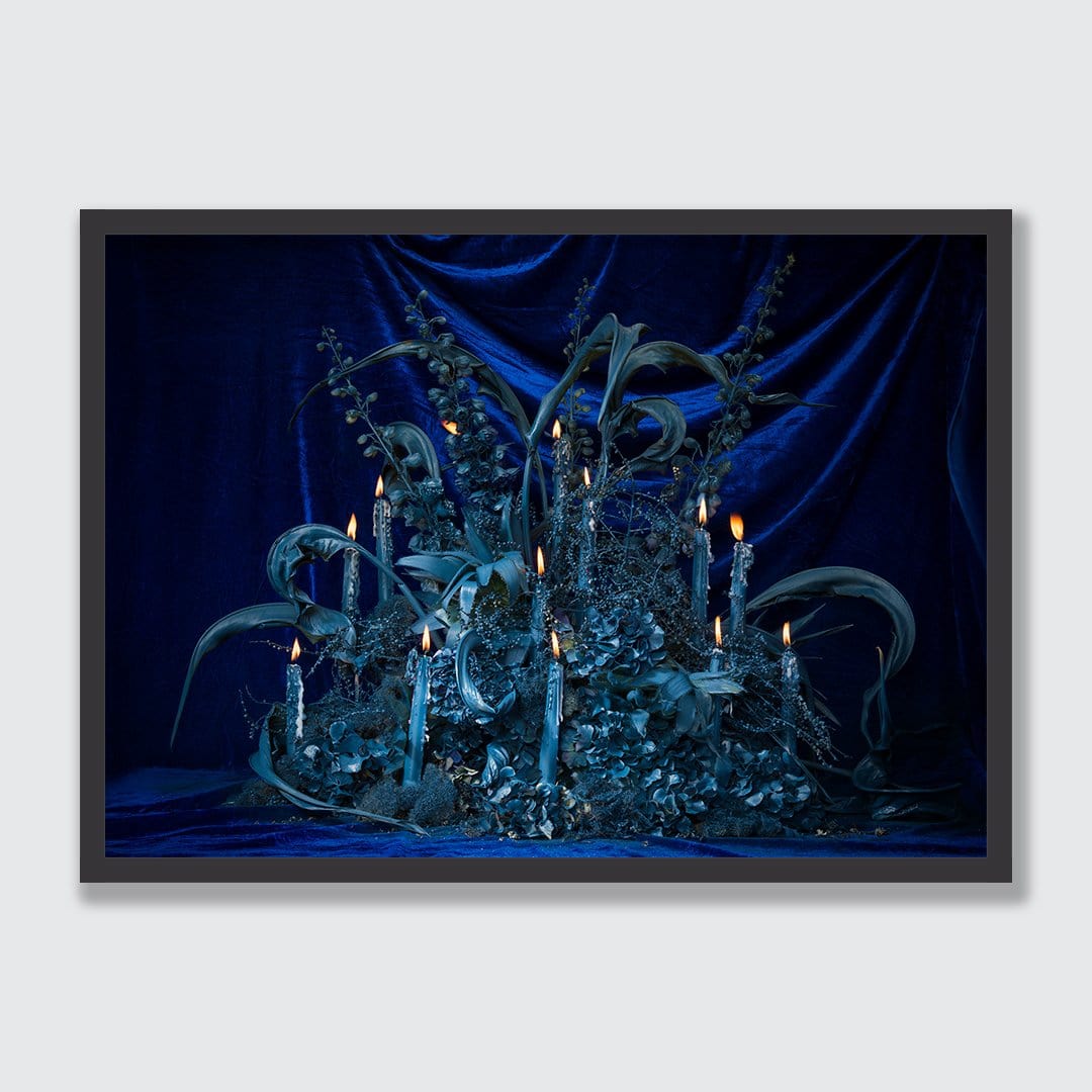 Illuminated Blue Velvet Photographic Print by Georgie Malyon
