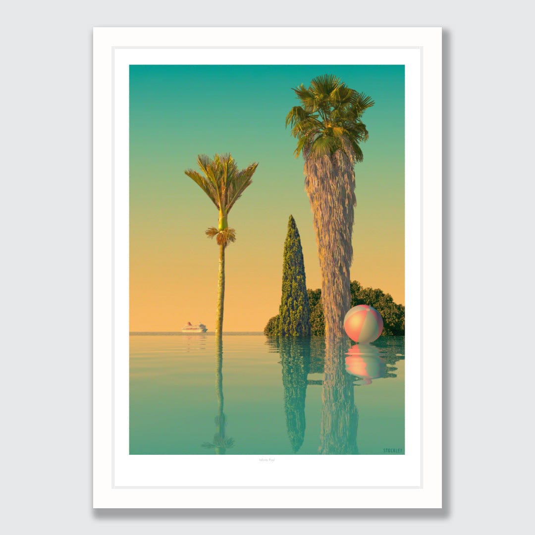 Infinity Pool Art Print by Simon Stockley