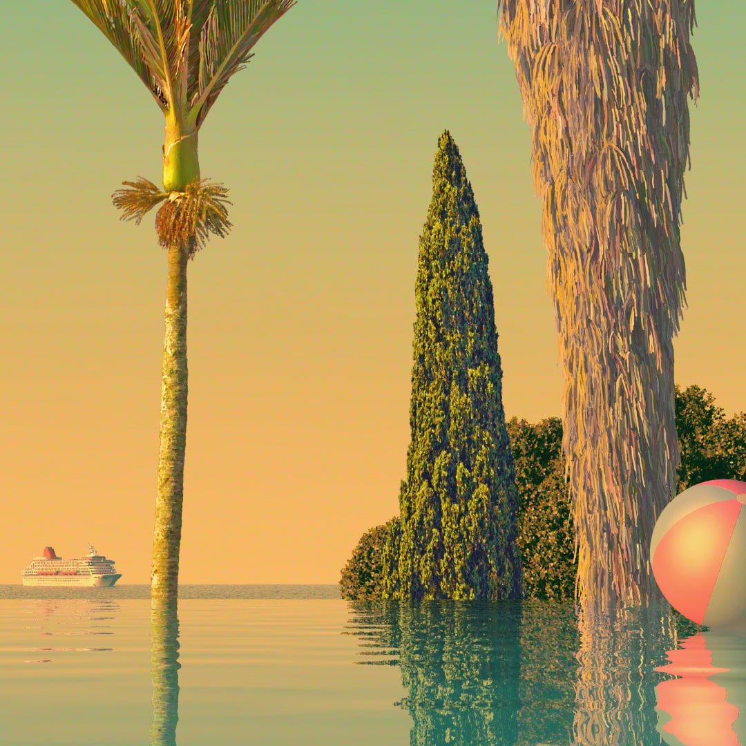 Infinity Pool Limited Edition Canvas Print by Simon Stockley
