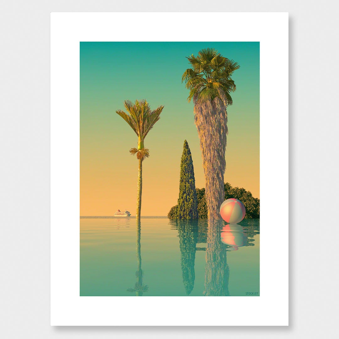 Infinity Pool Limited Edition Canvas Print by Simon Stockley