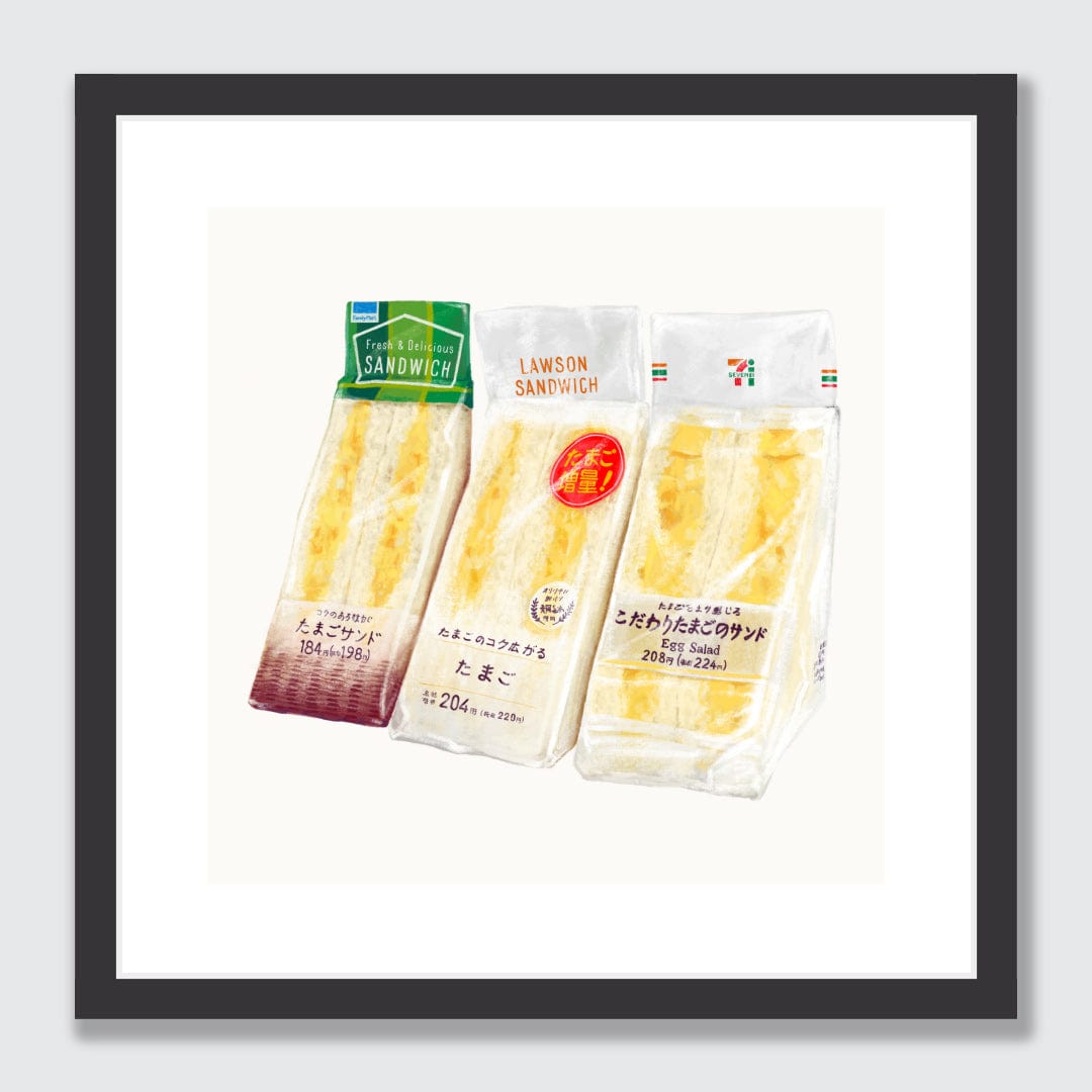 Japanese Egg Sammies Limited Edition Art Print by Bridget Daulby