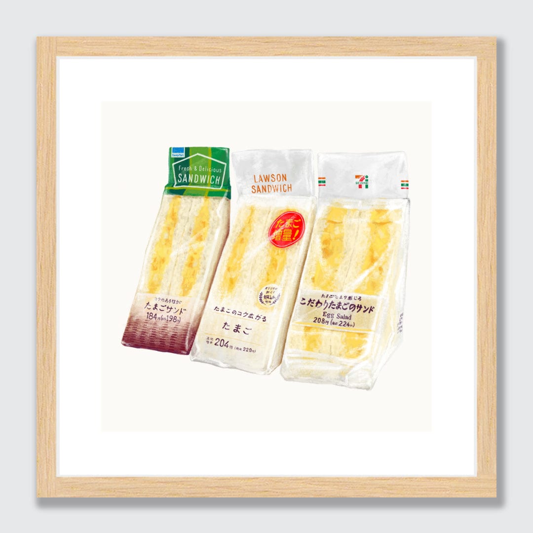 Japanese Egg Sammies Limited Edition Art Print by Bridget Daulby