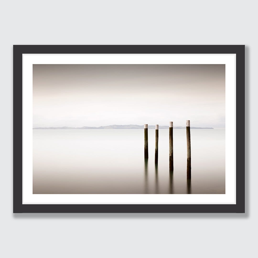 Jetty Poles Photographic Art Print by Jeremy Senior