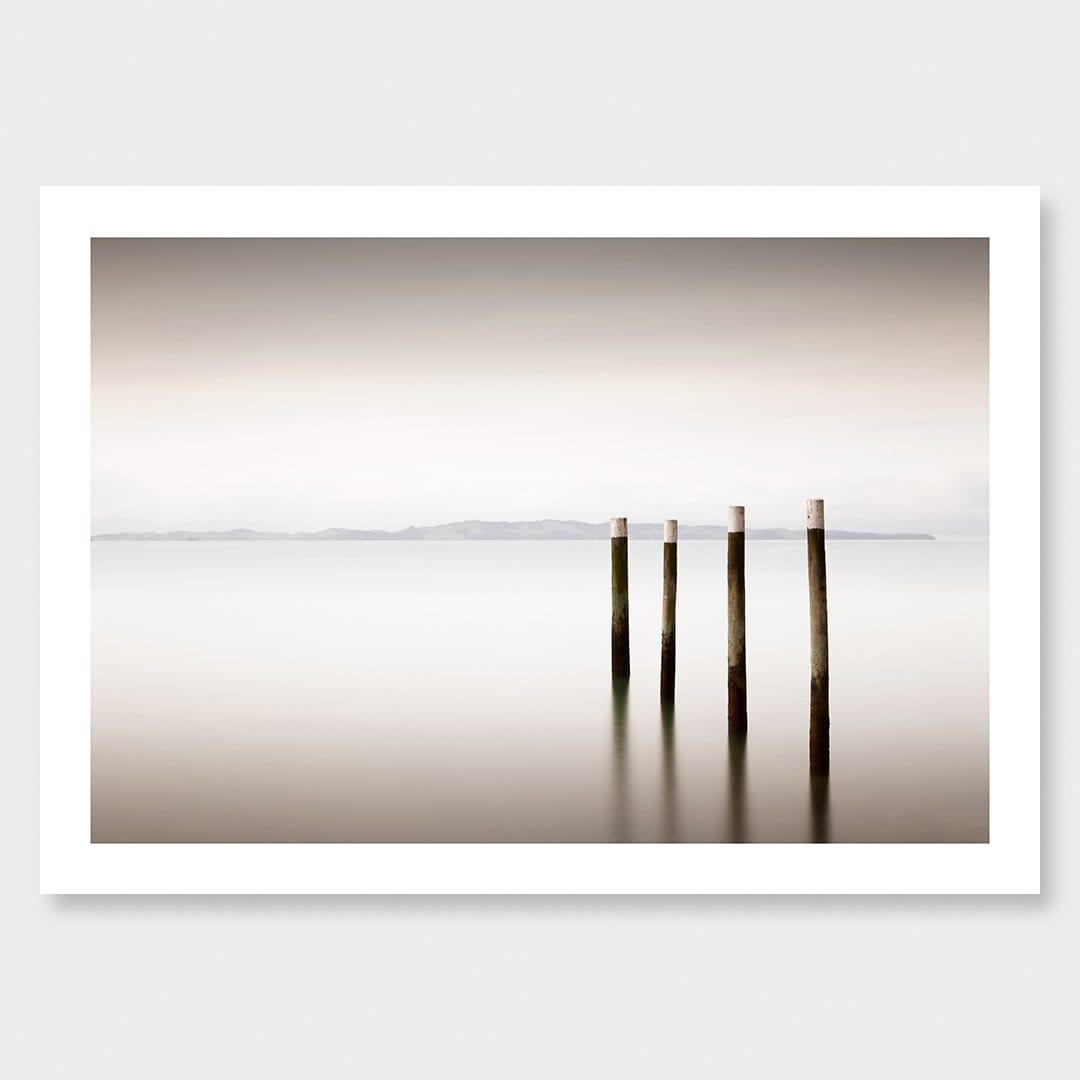 Jetty Poles Photographic Art Print by Jeremy Senior