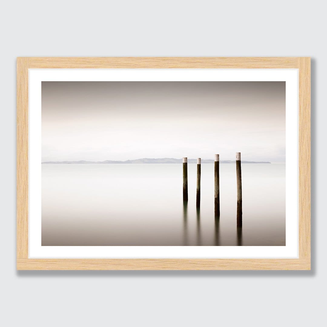 Jetty Poles Photographic Art Print by Jeremy Senior