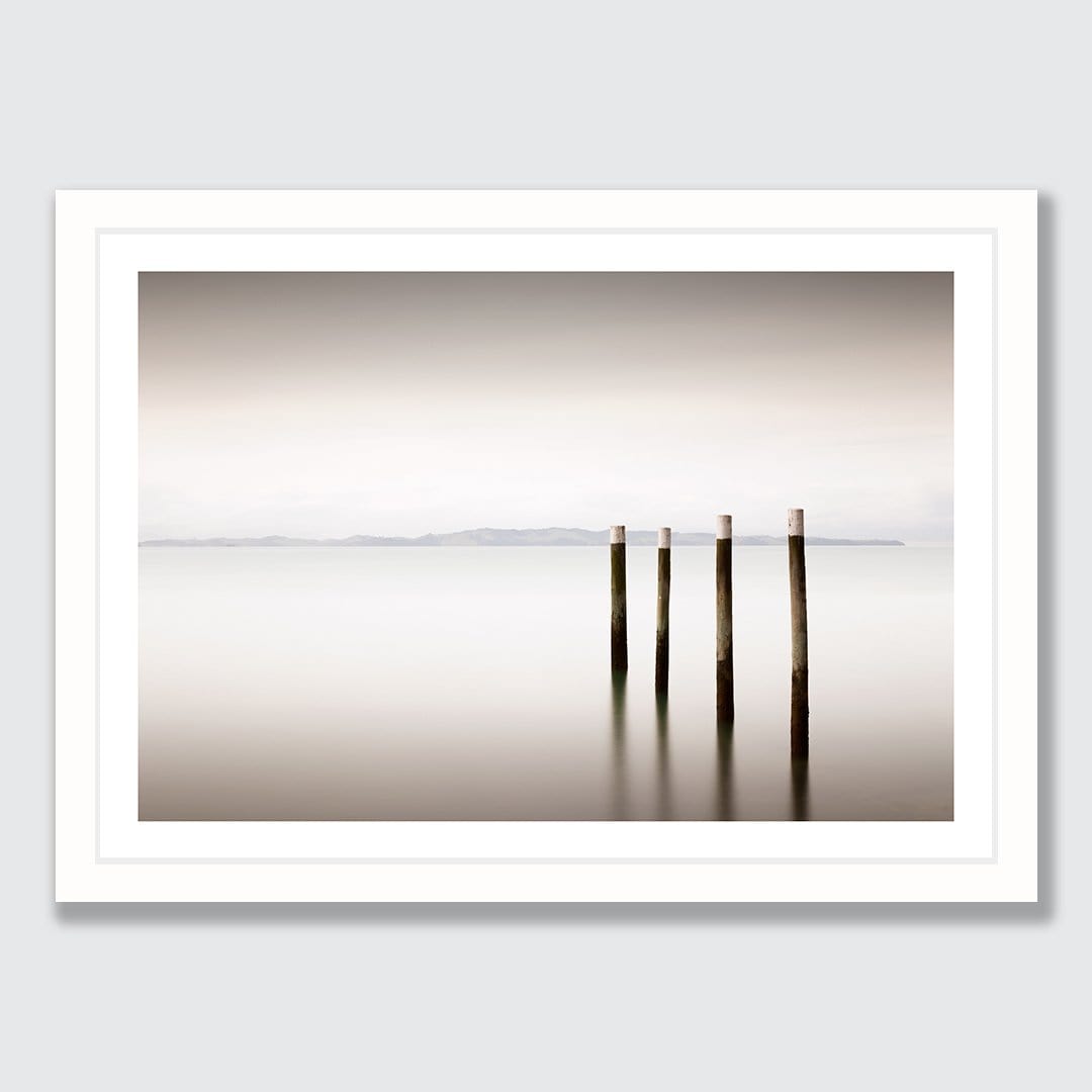 Jetty Poles Photographic Art Print by Jeremy Senior