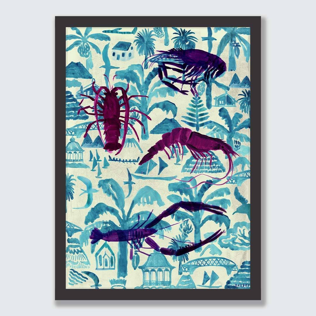 Kaimoana Scampi Art Print by Lisa Baudry