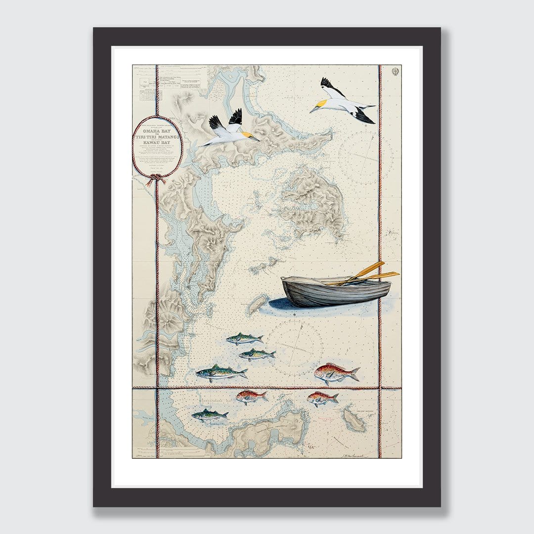 Kawau 2 Art Print by Justine Hawksworth