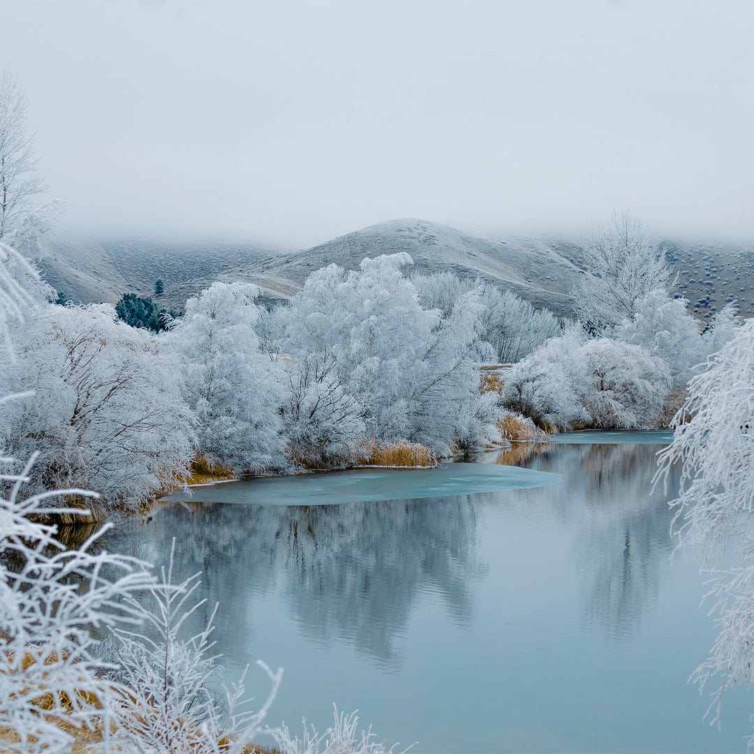 Kellands Pond Hoar Frost Photographic Print by Emma Willetts