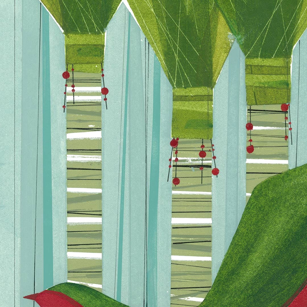 Kereru In Nikau Art Print by Holly Roach